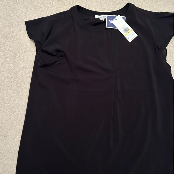 Calvin Klein Blouse Black Size M - Picture 2 of 5